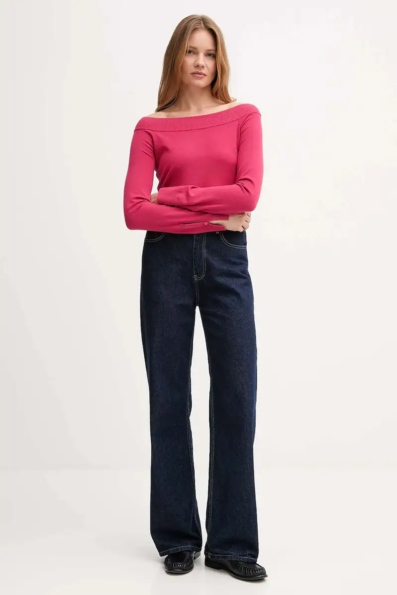 maglione donna colore rosa 1W2AD10E0 miniatura 2