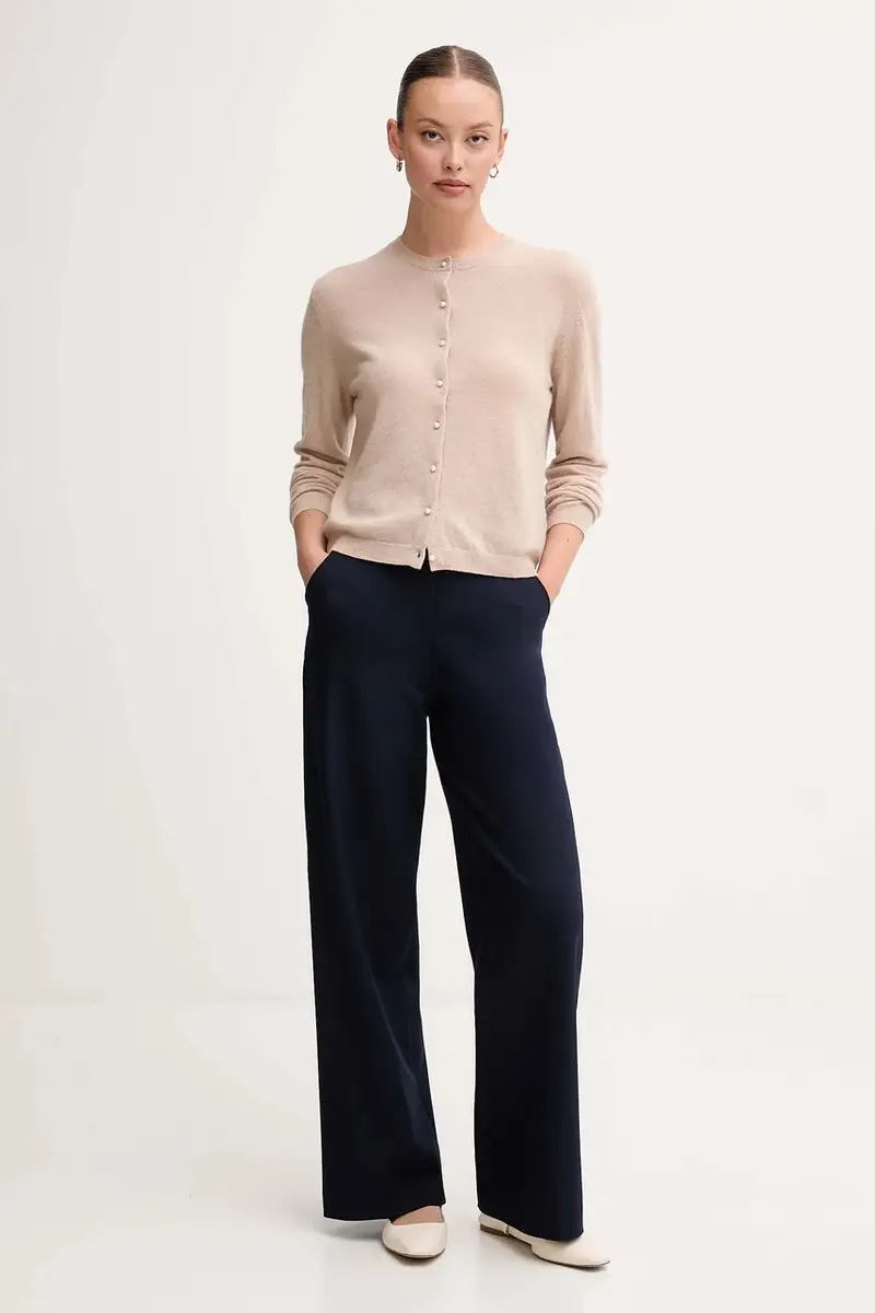 maglione donna colore violetto 1002D501U Beige miniatura 2