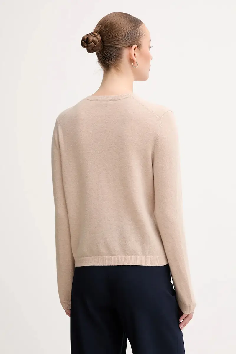 maglione donna colore violetto 1002D501U Beige miniatura 3