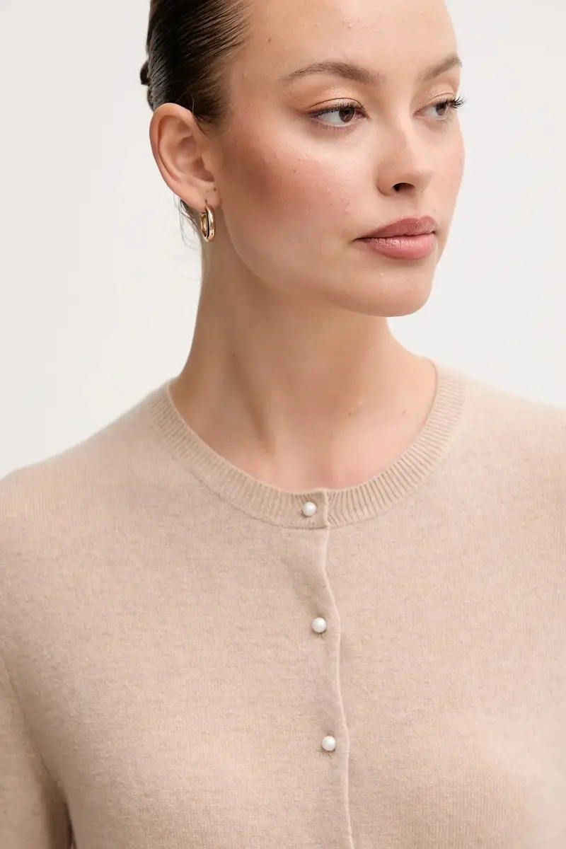 maglione donna colore violetto 1002D501U Beige miniatura 4