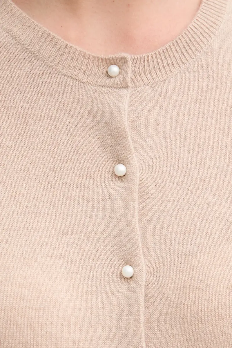 maglione donna colore violetto 1002D501U Beige miniatura 5