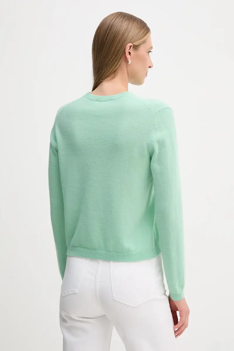 maglione donna colore violetto 1002D501U Verde miniatura 3