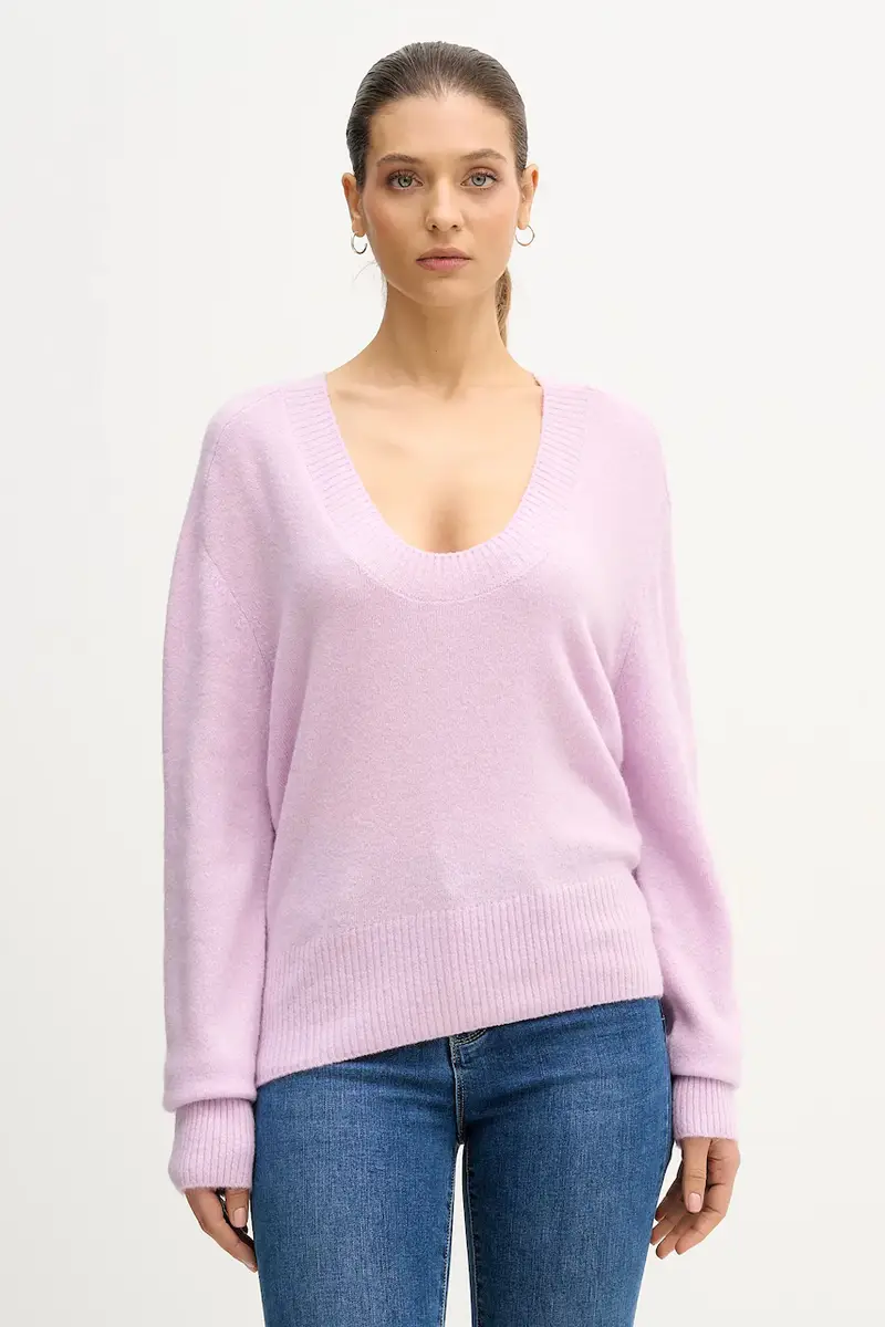 maglione donna colore violetto 11CZD10FD