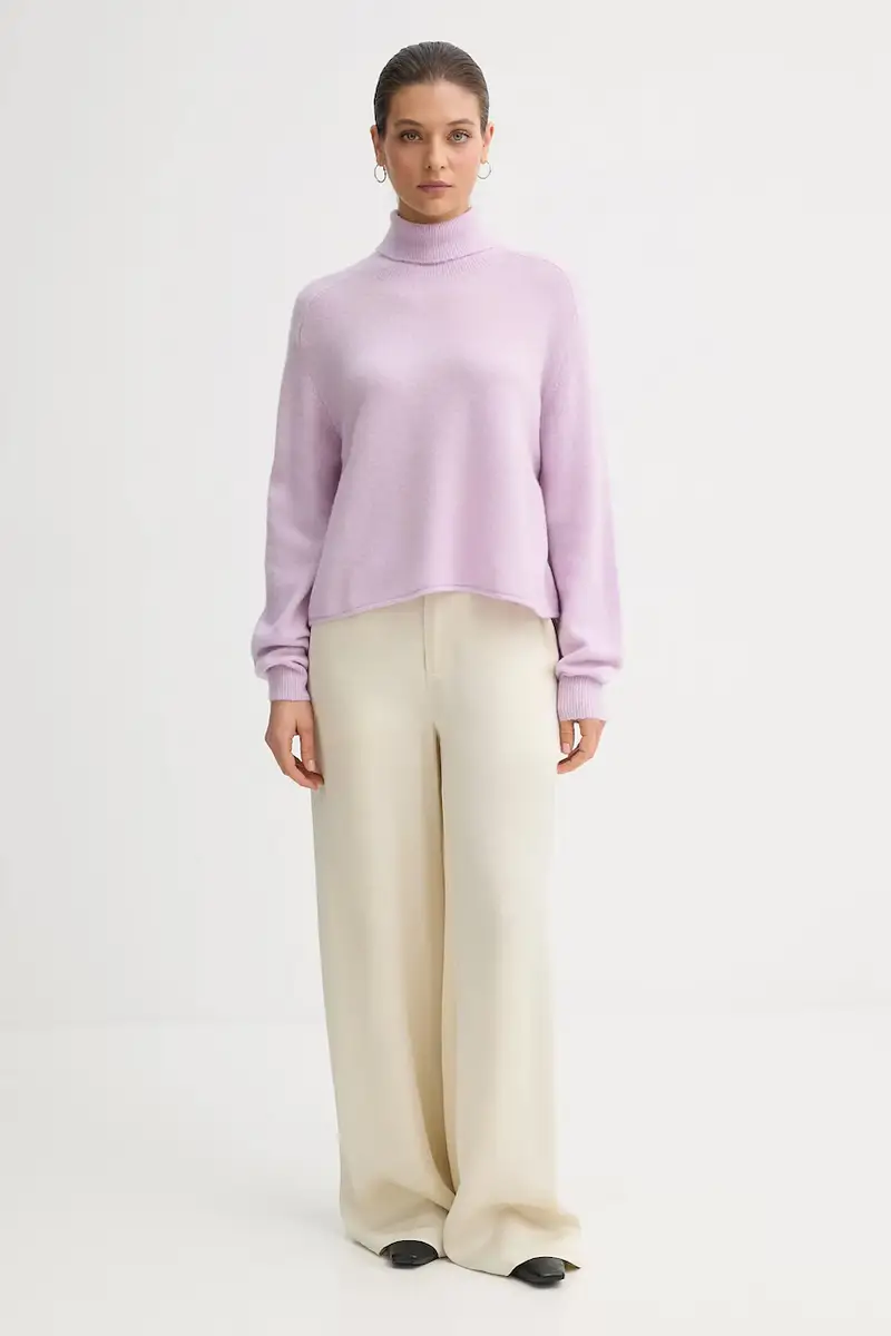 maglione donna colore violetto 11CZD204F miniatura 2