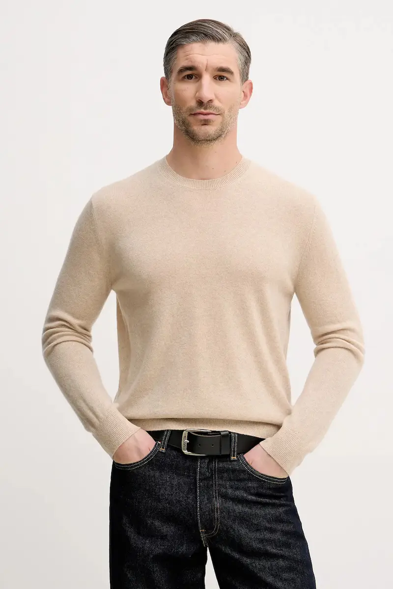 maglione in cachemirie Beige