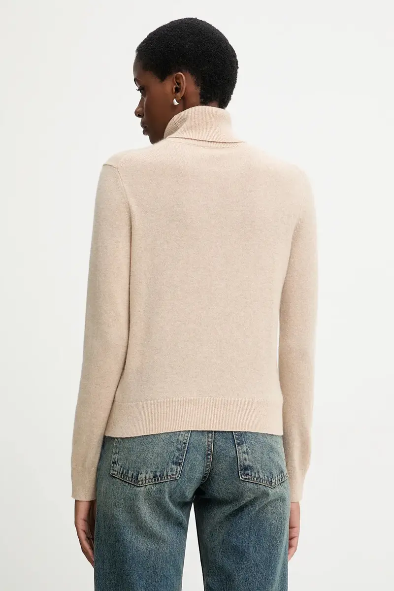 maglione in cachemirie colore beige 1033D202D miniatura 3