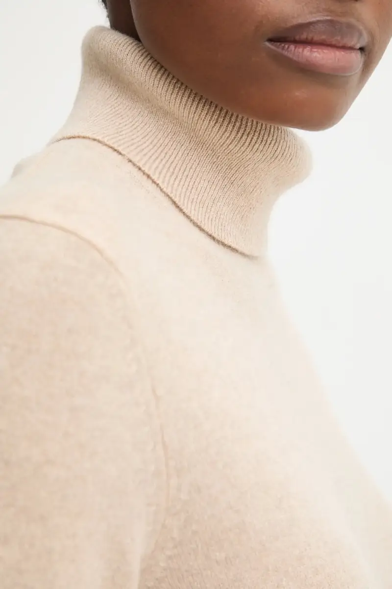 maglione in cachemirie colore beige 1033D202D miniatura 5