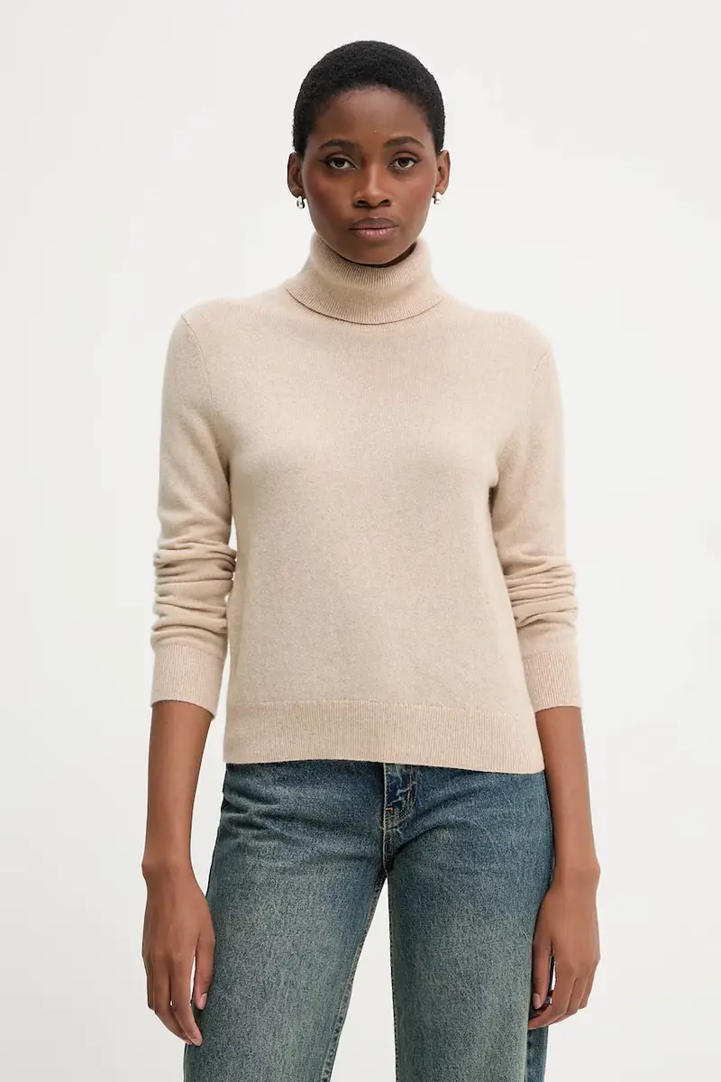 maglione in cachemirie colore beige 1033D202D