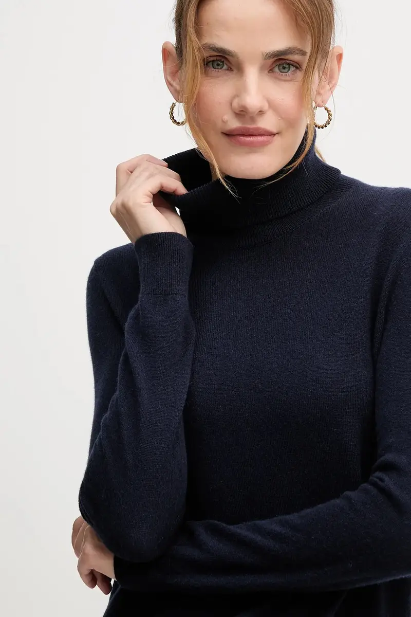 maglione in cachemirie colore beige 1033D202D Blu navy miniatura 4