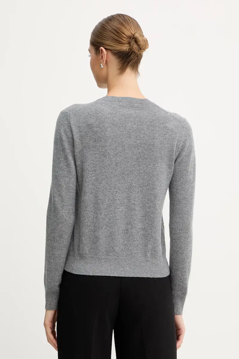 maglione in cachemirie colore blu navy 1033D107P Grigio miniatura 3