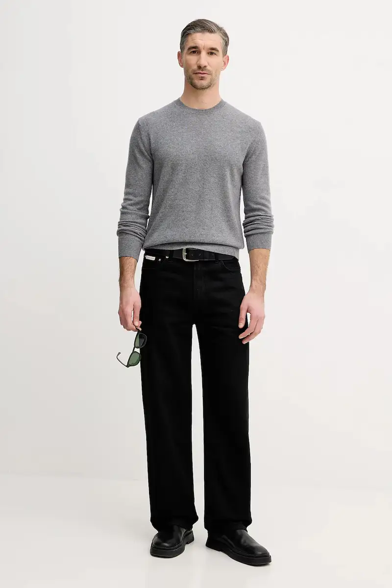 maglione in cachemirie Grigio miniatura 2