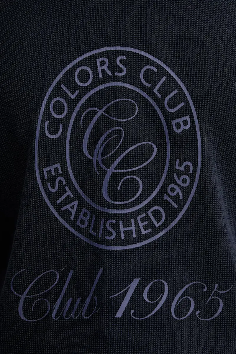 maglione in cotone uomo colore blu navy 10C1K10AI miniatura 5