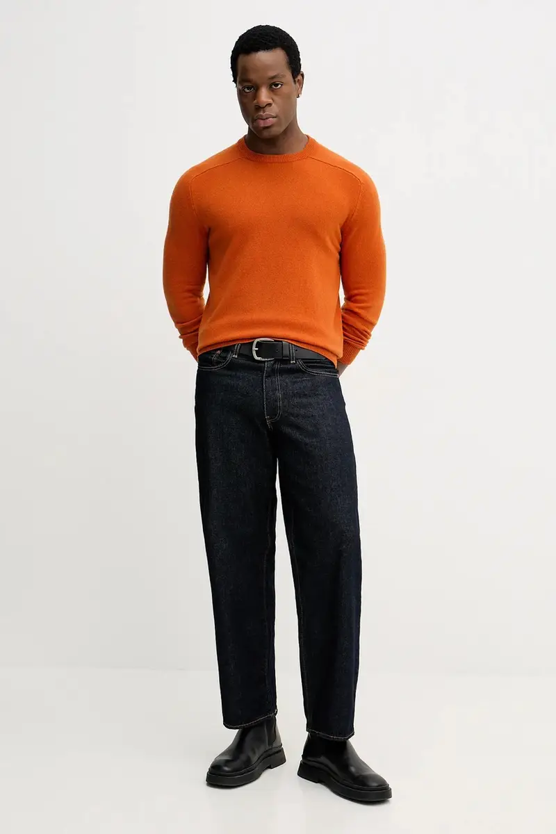 maglione in lana Arancione miniatura 2