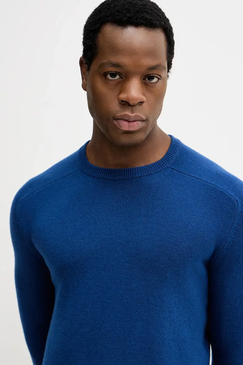 maglione in lana Blu miniatura 4