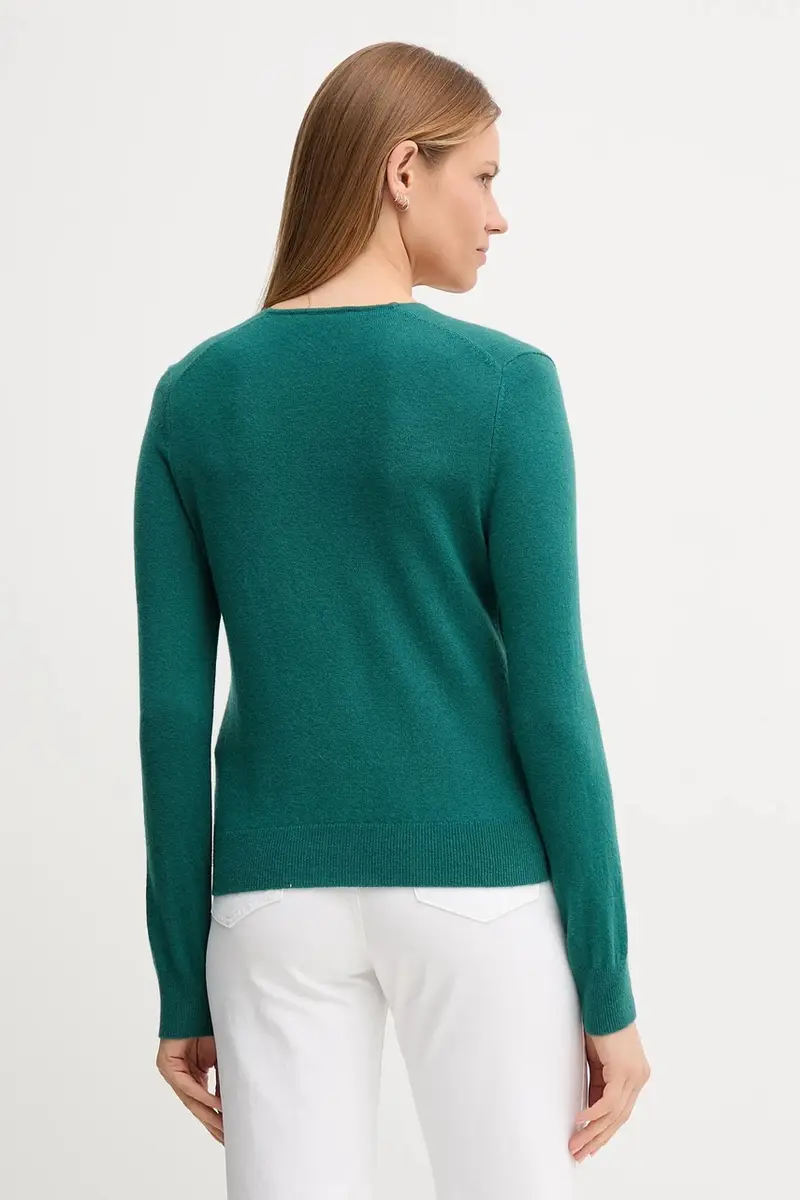 maglione in lana donna 1002D401Y Verde miniatura 3