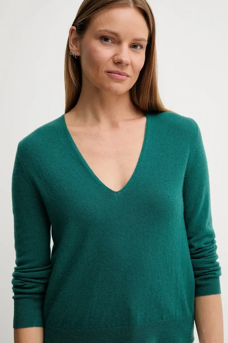 maglione in lana donna 1002D401Y Verde miniatura 4