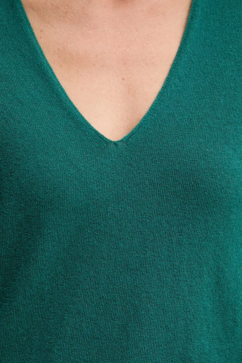 maglione in lana donna 1002D401Y Verde miniatura 5
