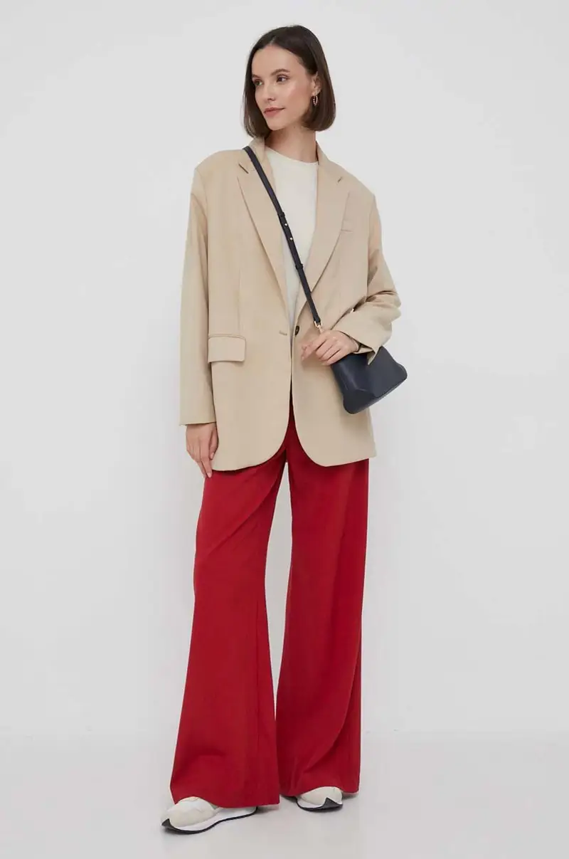 maglione in lana donna Beige miniatura 2