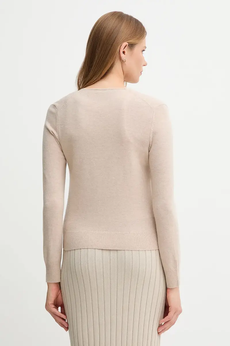 maglione in lana donna colore beige 1002D401Y miniatura 3