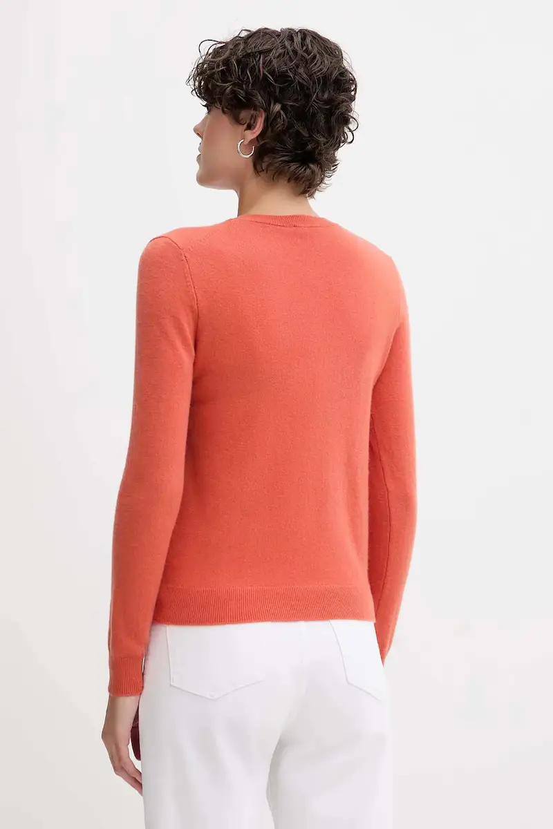 maglione in lana donna colore blu 1002D1K01 Arancione miniatura 3