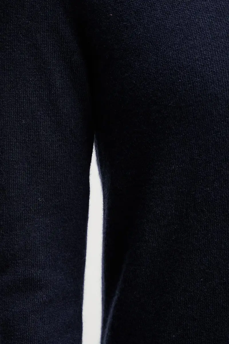 maglione in lana donna colore blu navy 1002D401Y miniatura 5