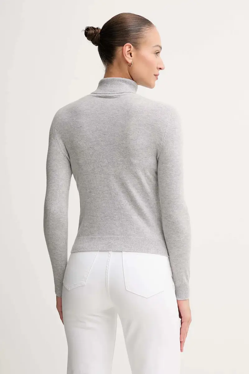 maglione in lana donna colore grigio 1002D2348 miniatura 3