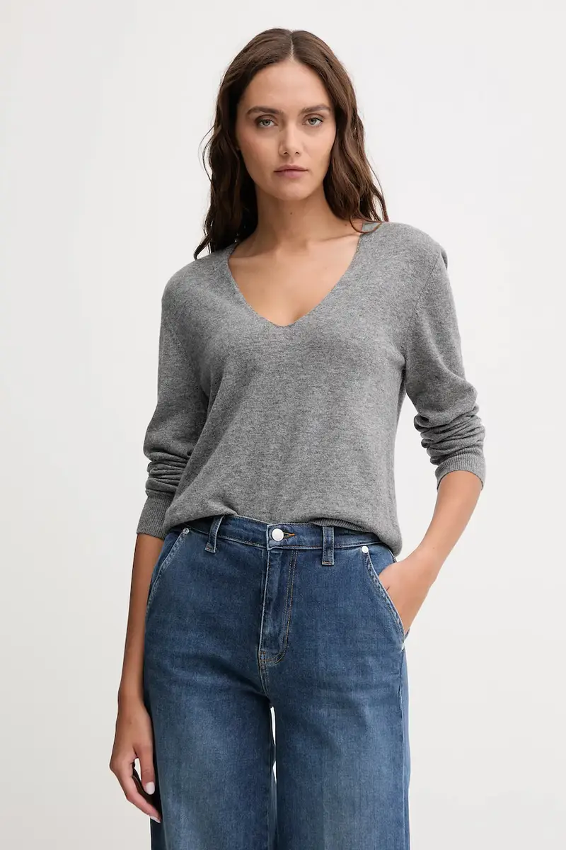 maglione in lana donna colore grigio 1002D401Y