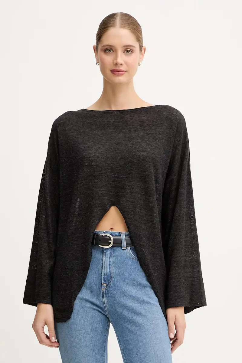 maglione in lana donna colore grigio 109PD10E1