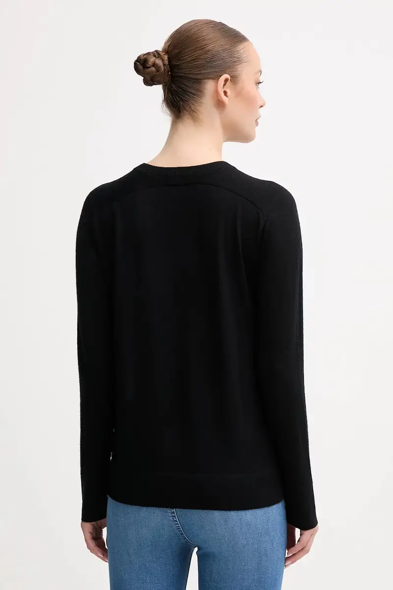 maglione in lana donna colore grigio 11AHD10CV Nero miniatura 3