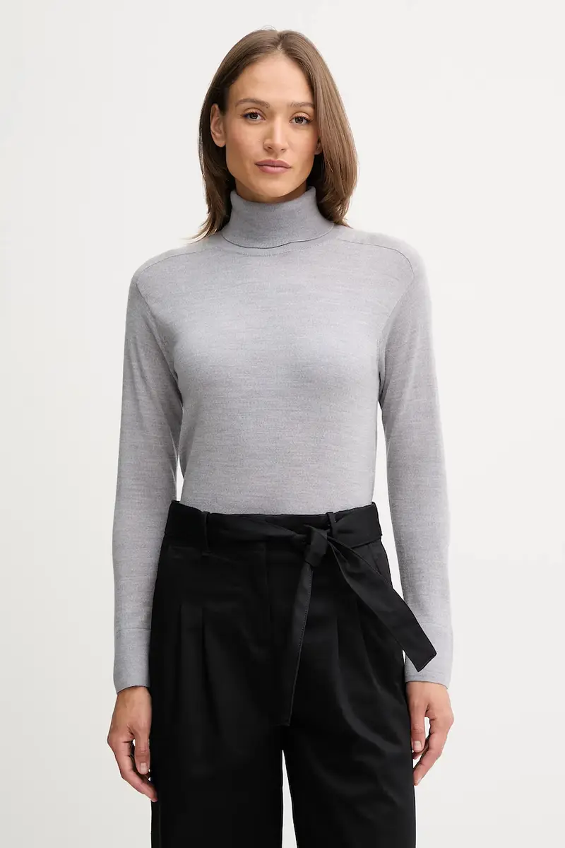 maglione in lana donna colore grigio 11AHD203Y