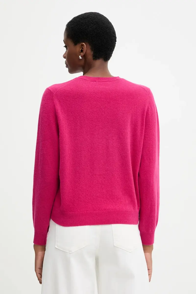 maglione in lana donna colore nero 1002D10BG Rosa miniatura 3