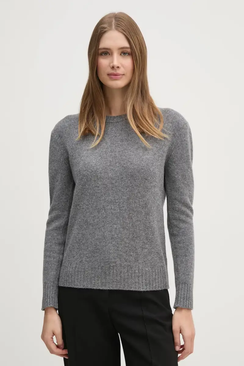 maglione in lana donna Grigio