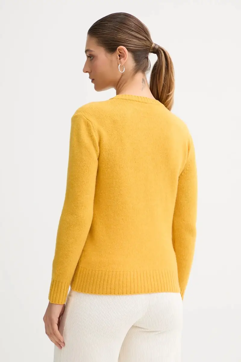 maglione in lana Giallo miniatura 3