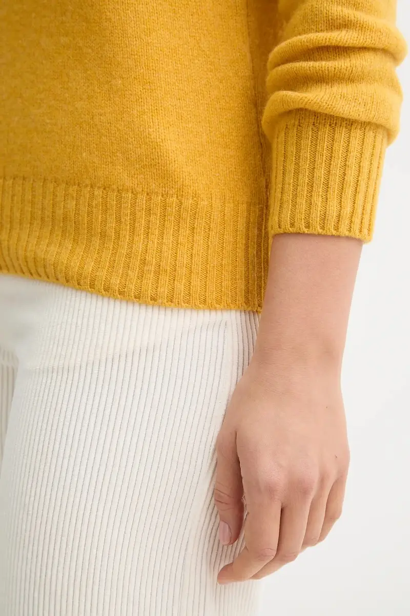 maglione in lana Giallo miniatura 5