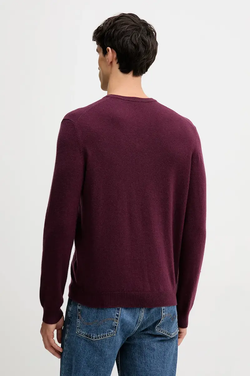 maglione in lana uomo colore grigio 1002U4407 Granata miniatura 3