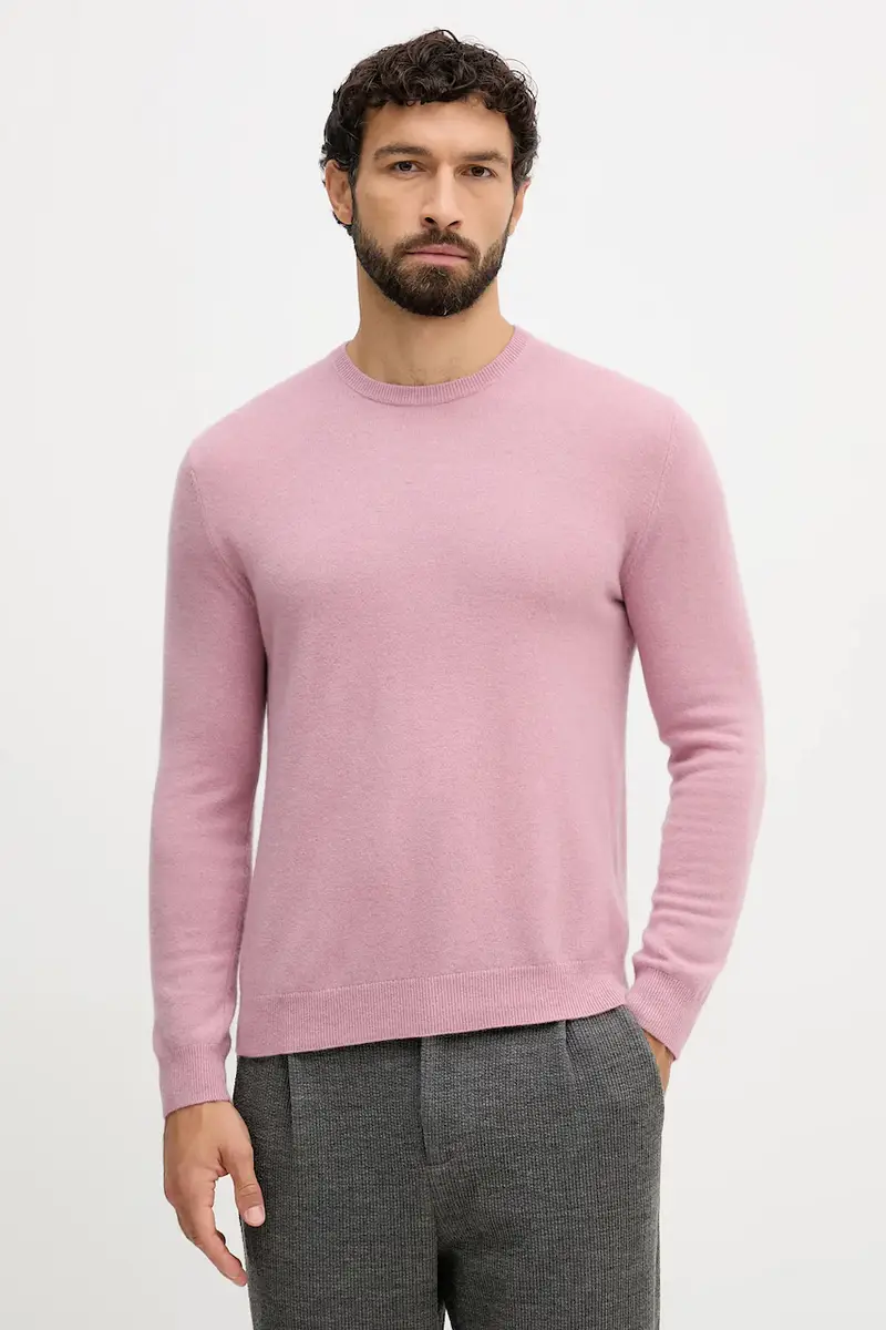 maglione in lana uomo colore marrone 1002U1G34 Rosa