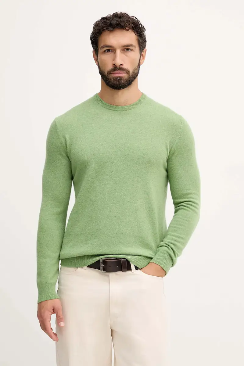 maglione in lana uomo colore marrone 1002U1G34 Verde