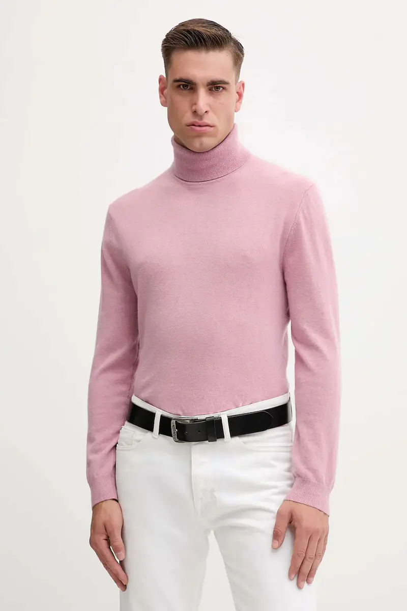 maglione in lana uomo colore marrone 1002U2180 Rosa