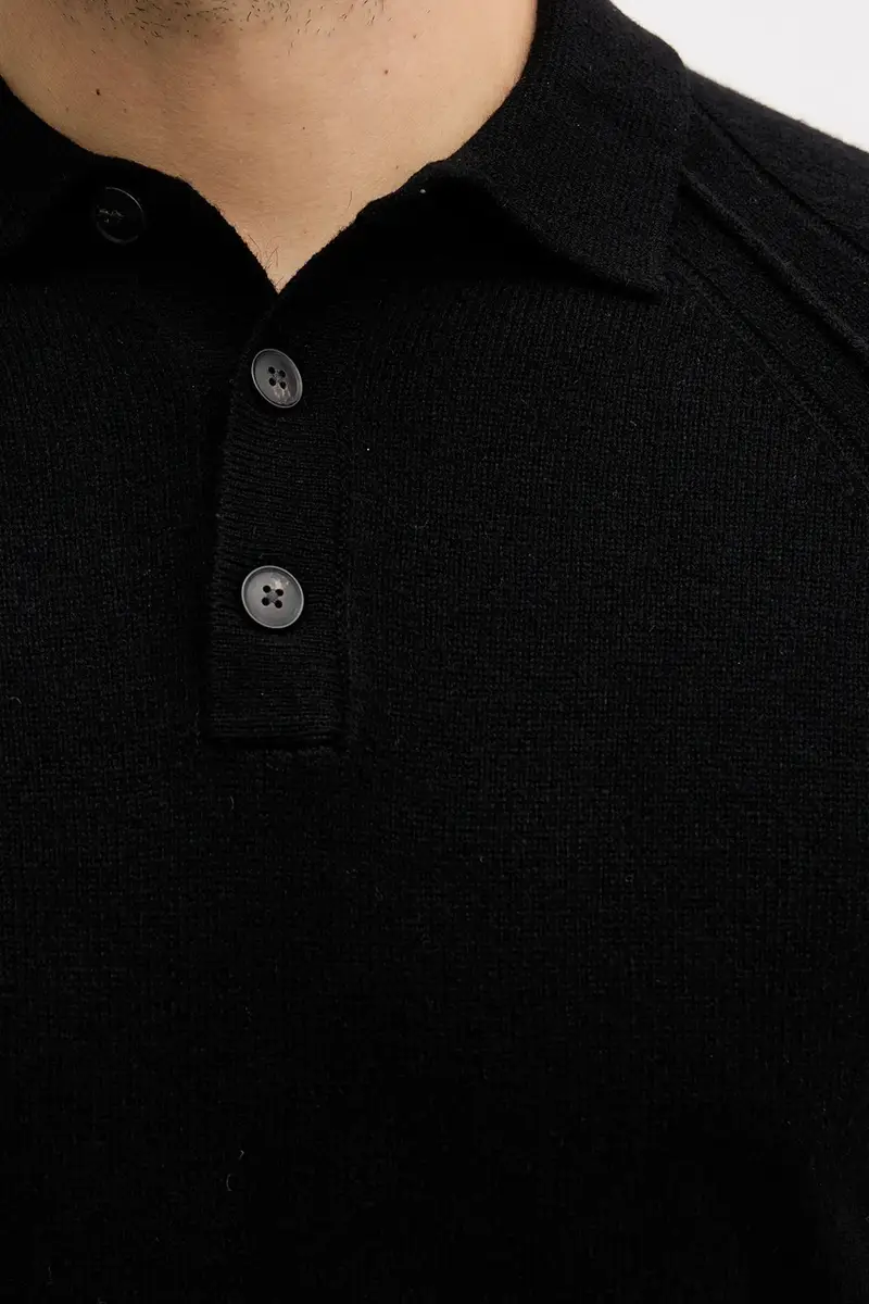 maglione in lana uomo colore nero 1006U301Q miniatura 5