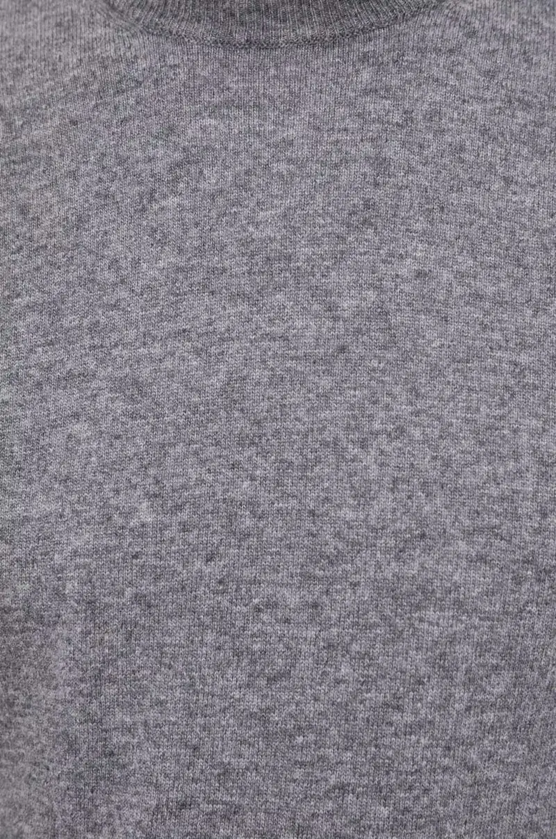 maglione in lana uomo Grigio miniatura 5