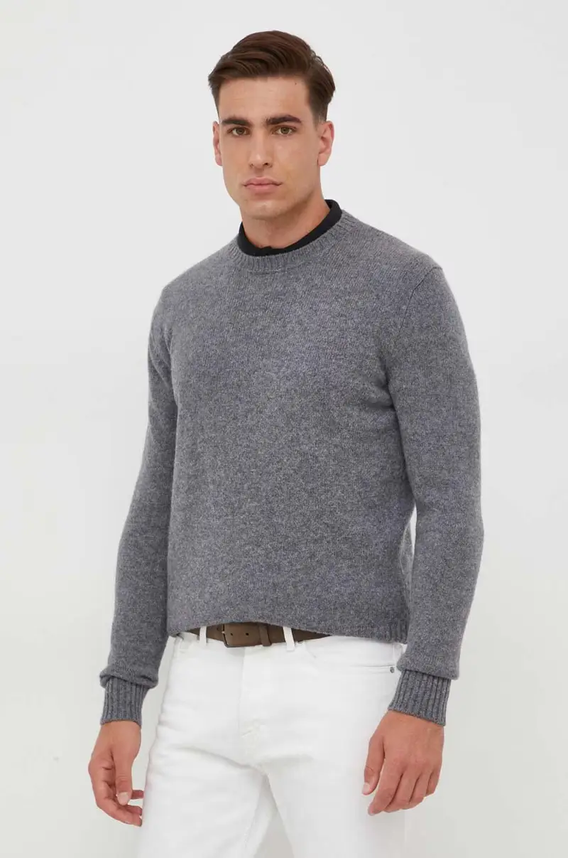 maglione in lana uomo Grigio