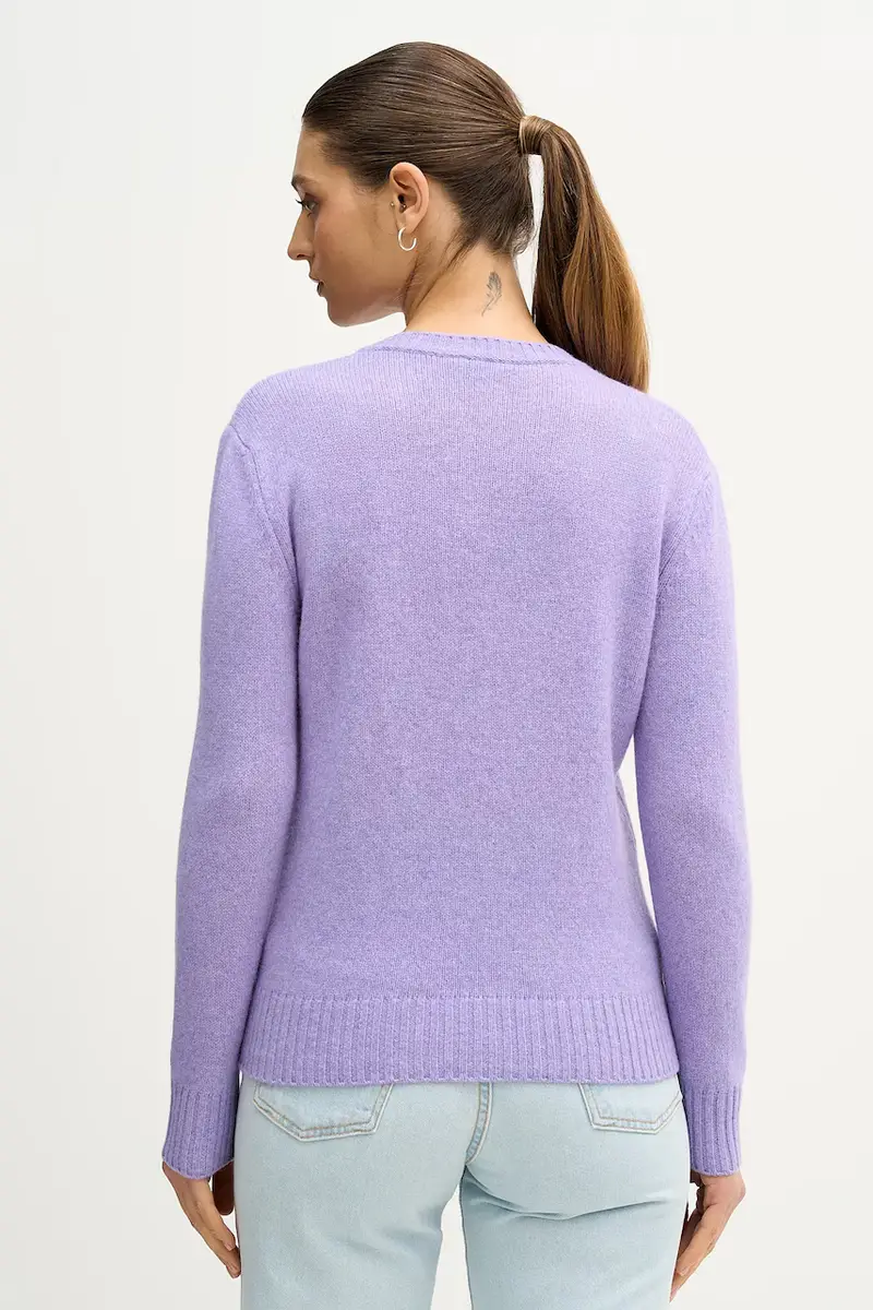 maglione in lana Violetto miniatura 3