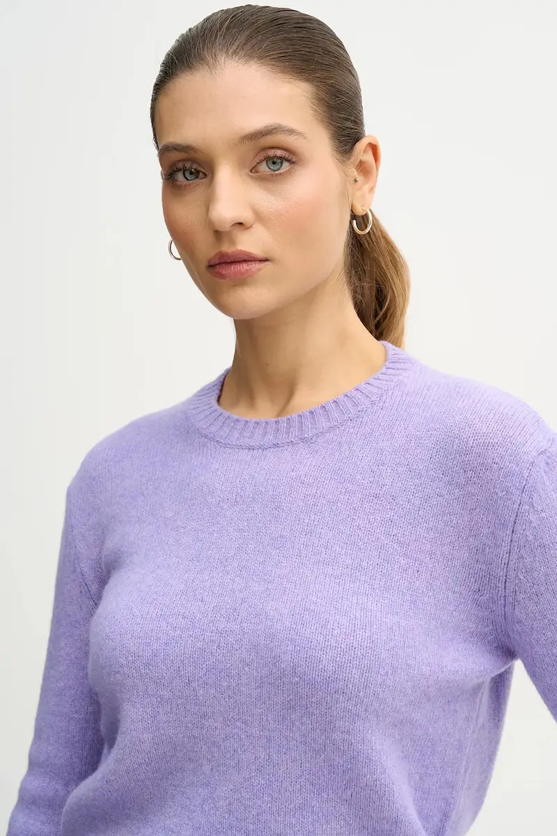 maglione in lana Violetto miniatura 4