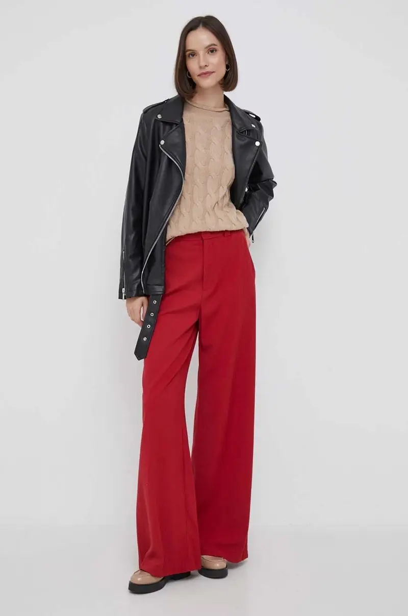 maglione in misto lana donna Beige miniatura 2