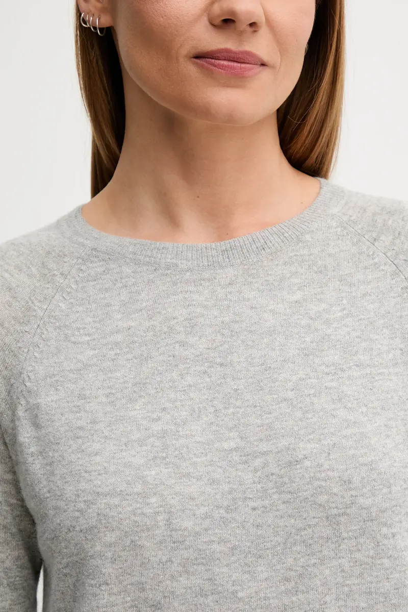 maglione in misto lana donna colore grigio 1035D1P17 miniatura 5