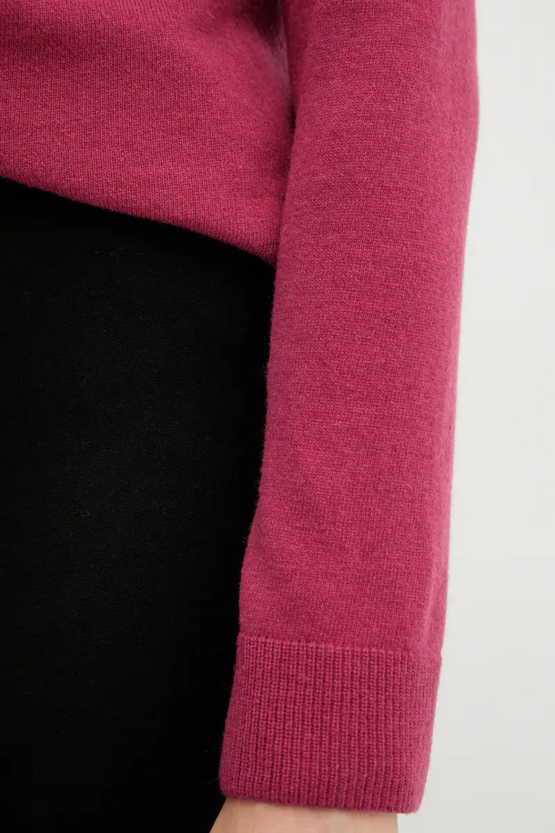 maglione in misto lana donna colore grigio 1035D1P17 Rosa miniatura 4