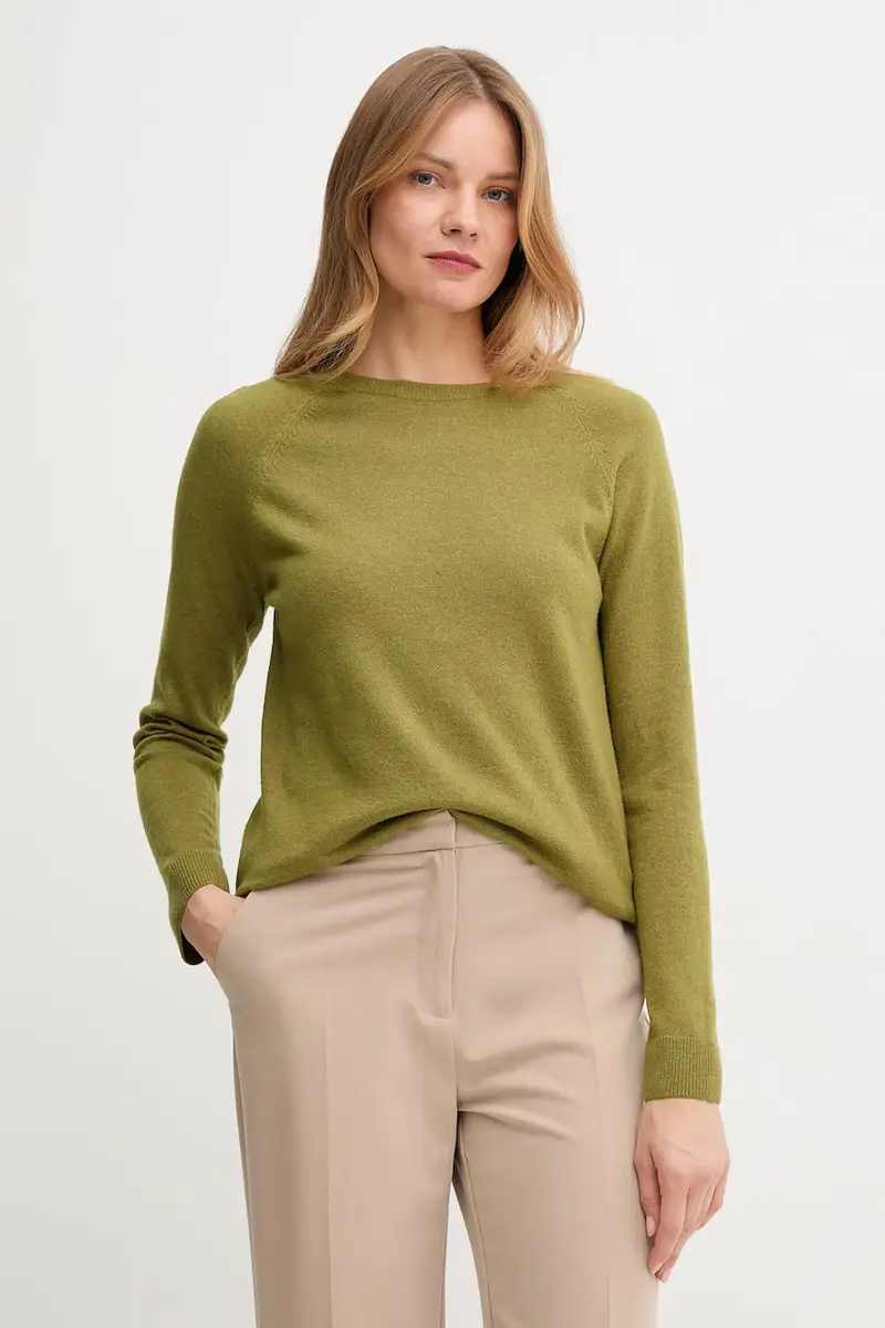maglione in misto lana donna colore grigio 1035D1P17 Verde