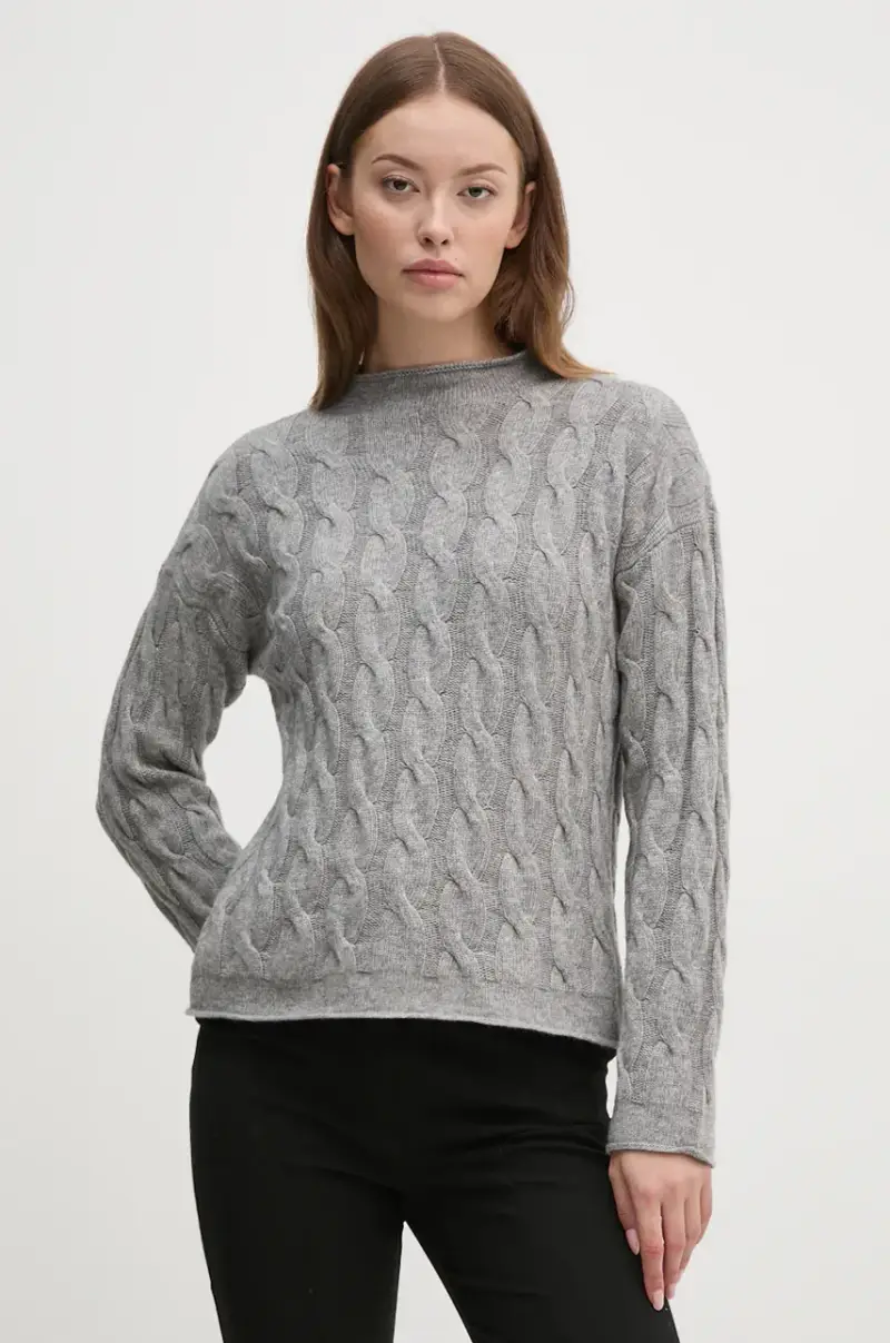 maglione in misto lana donna colore grigio 1335D2467