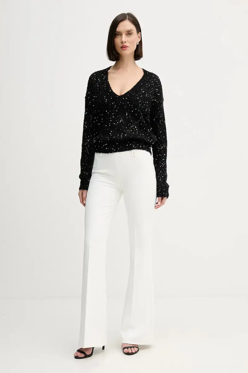 maglione in misto lana Nero miniatura 2