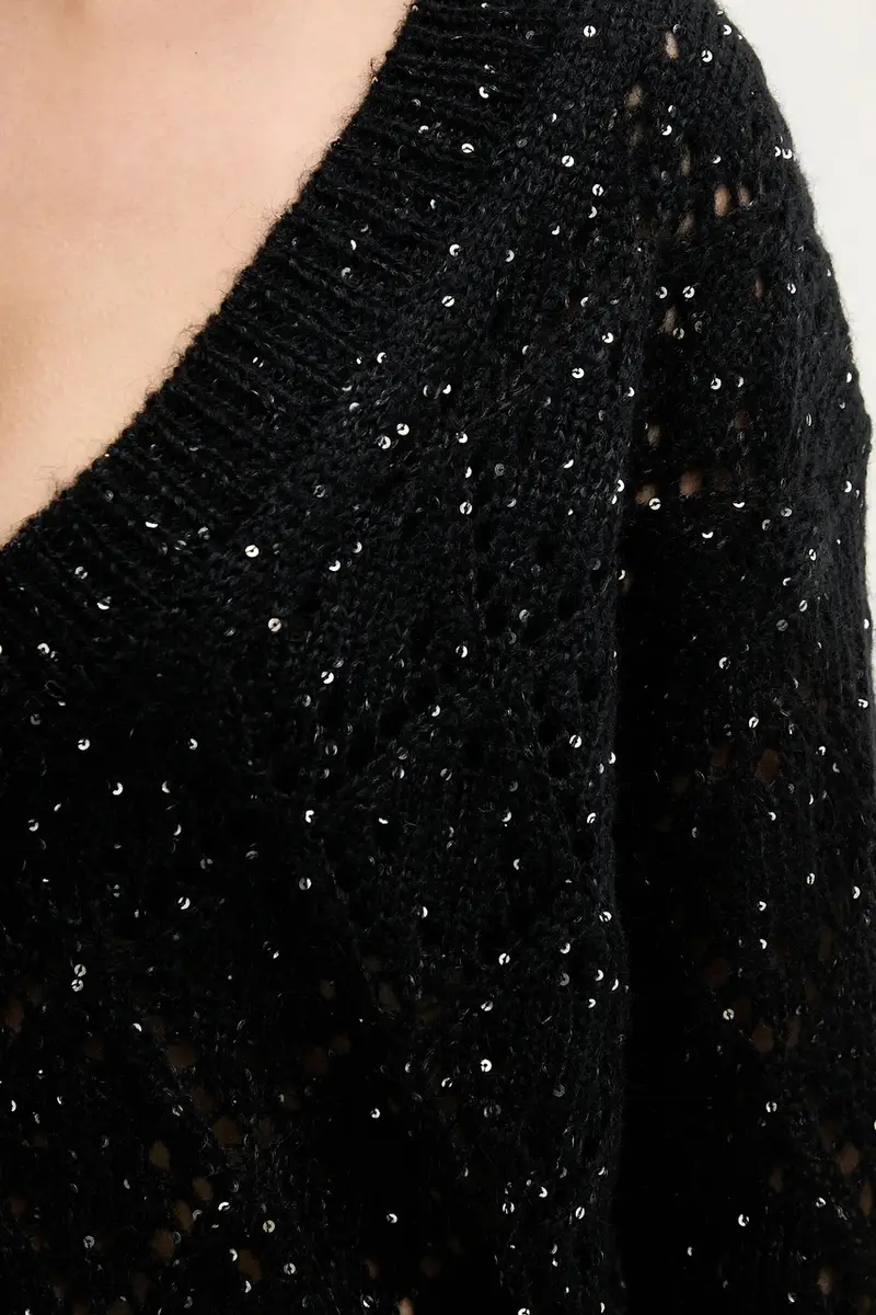 maglione in misto lana Nero miniatura 5